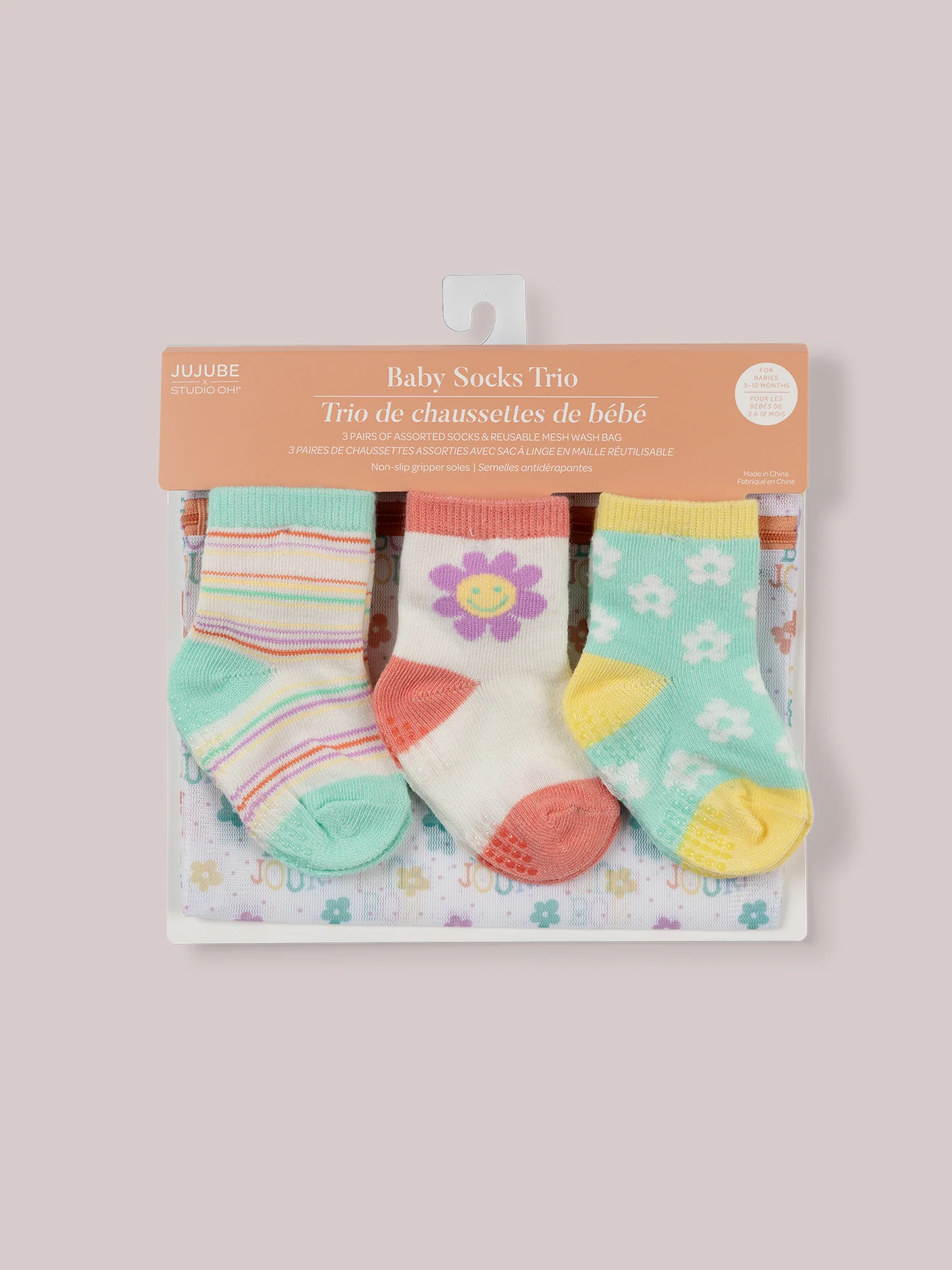 3-Pack Soft Durable Baby Socks Set - Bonjour Bébé