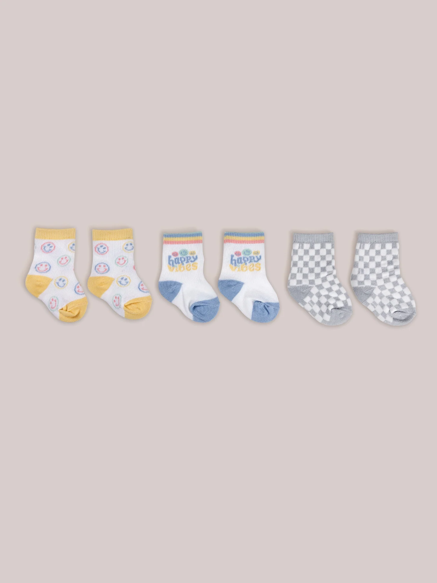 3-Pack Soft Durable Baby Socks Set - Happy Baby Vibes - Image 3