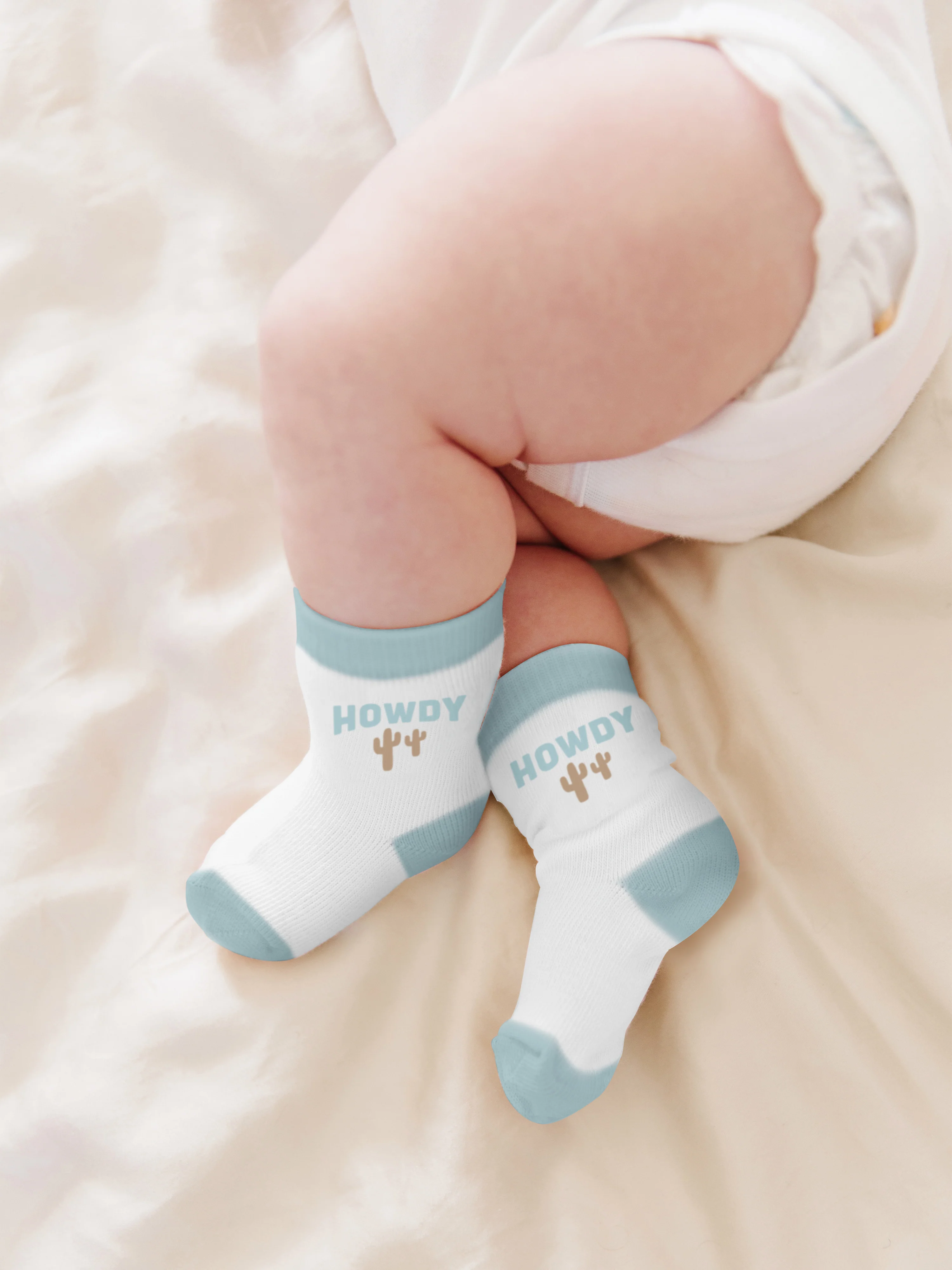 3-Pack Soft Durable Baby Socks Set - Howdy Partner Blue - Image 2