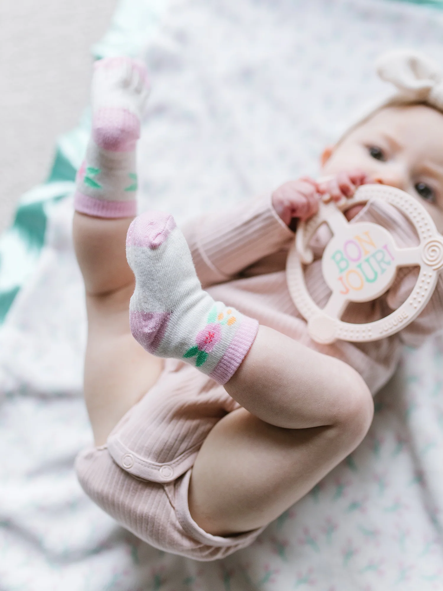 3-Pack Soft Durable Baby Socks Set - Sweet Daisy - Image 4