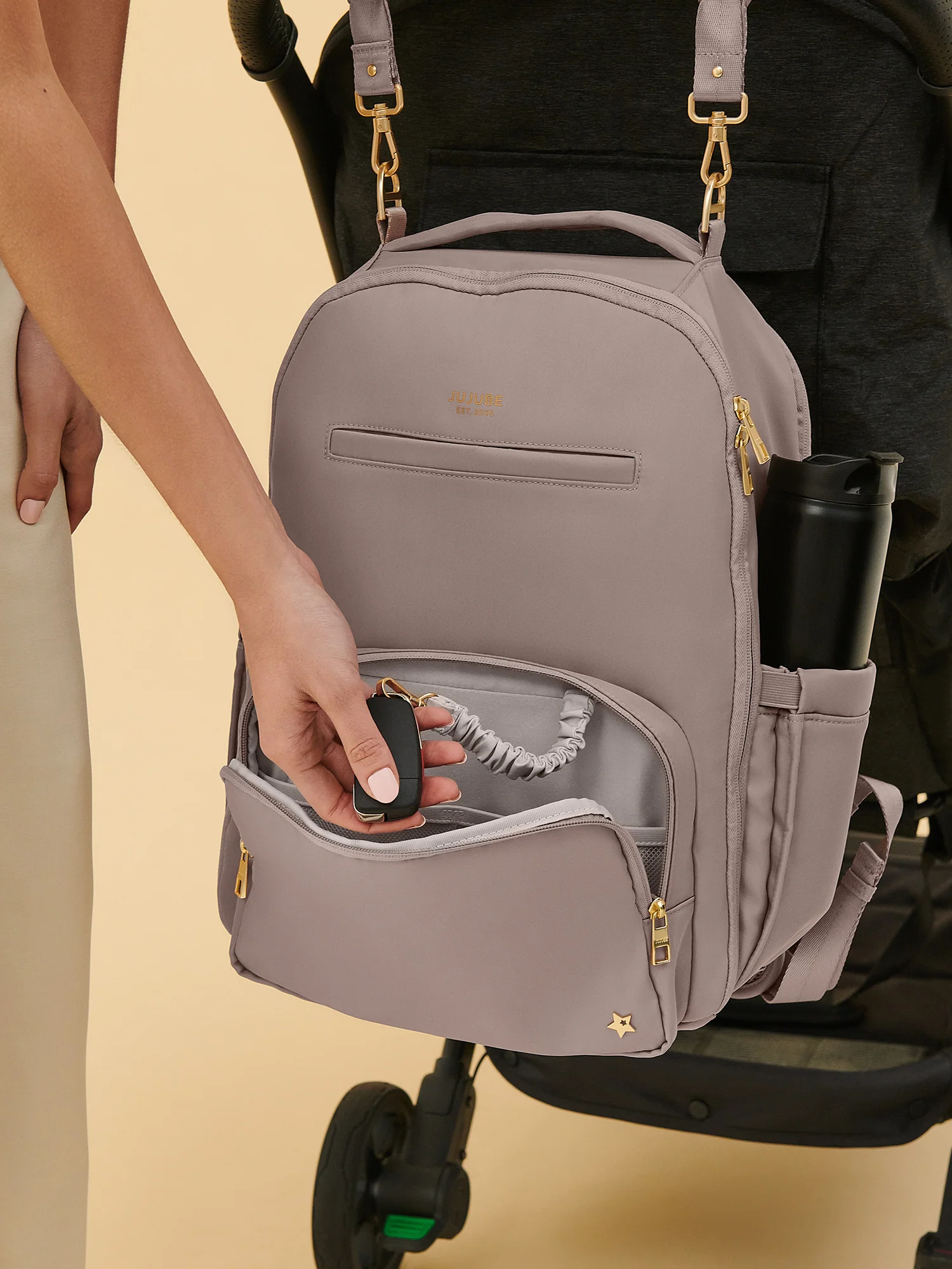 Classic Diaper Backpack - Taupe - Image 5