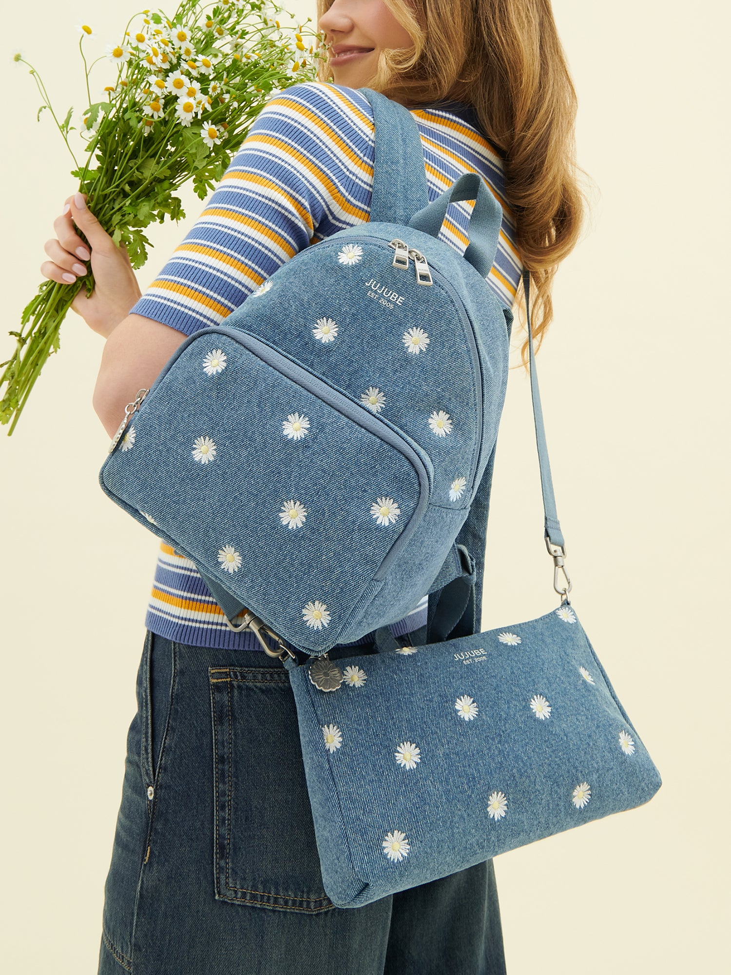Everyday Mini Backpack - Denim & Daisies - Image 6