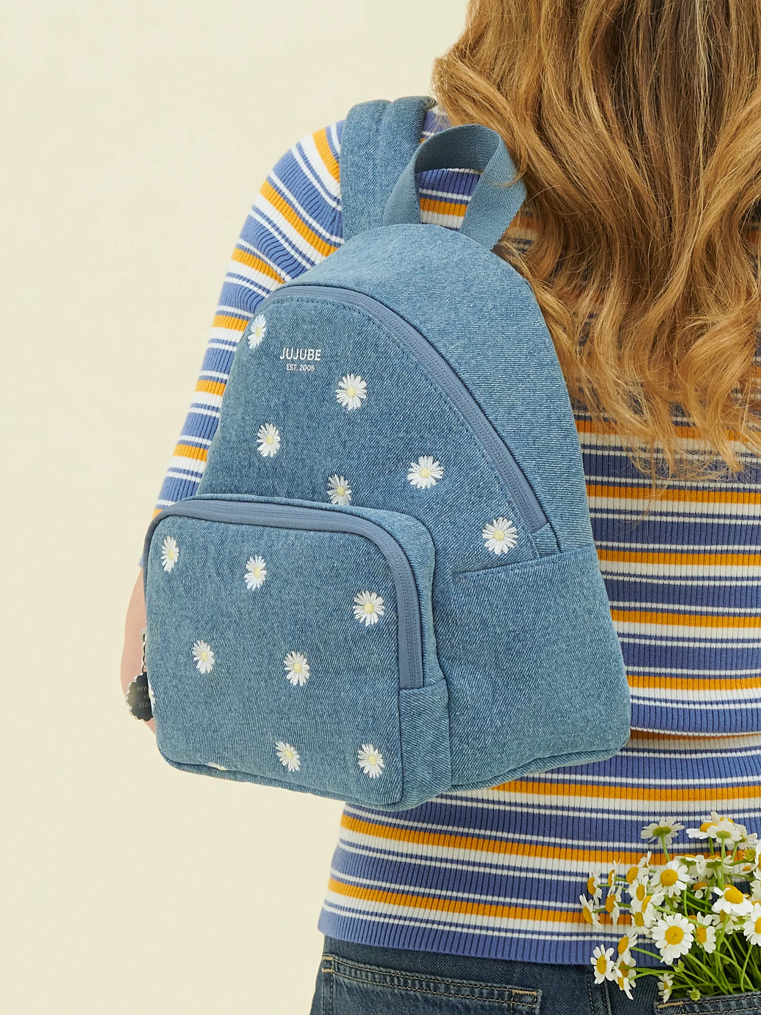 Everyday Mini Backpack - Denim & Daisies - Image 7