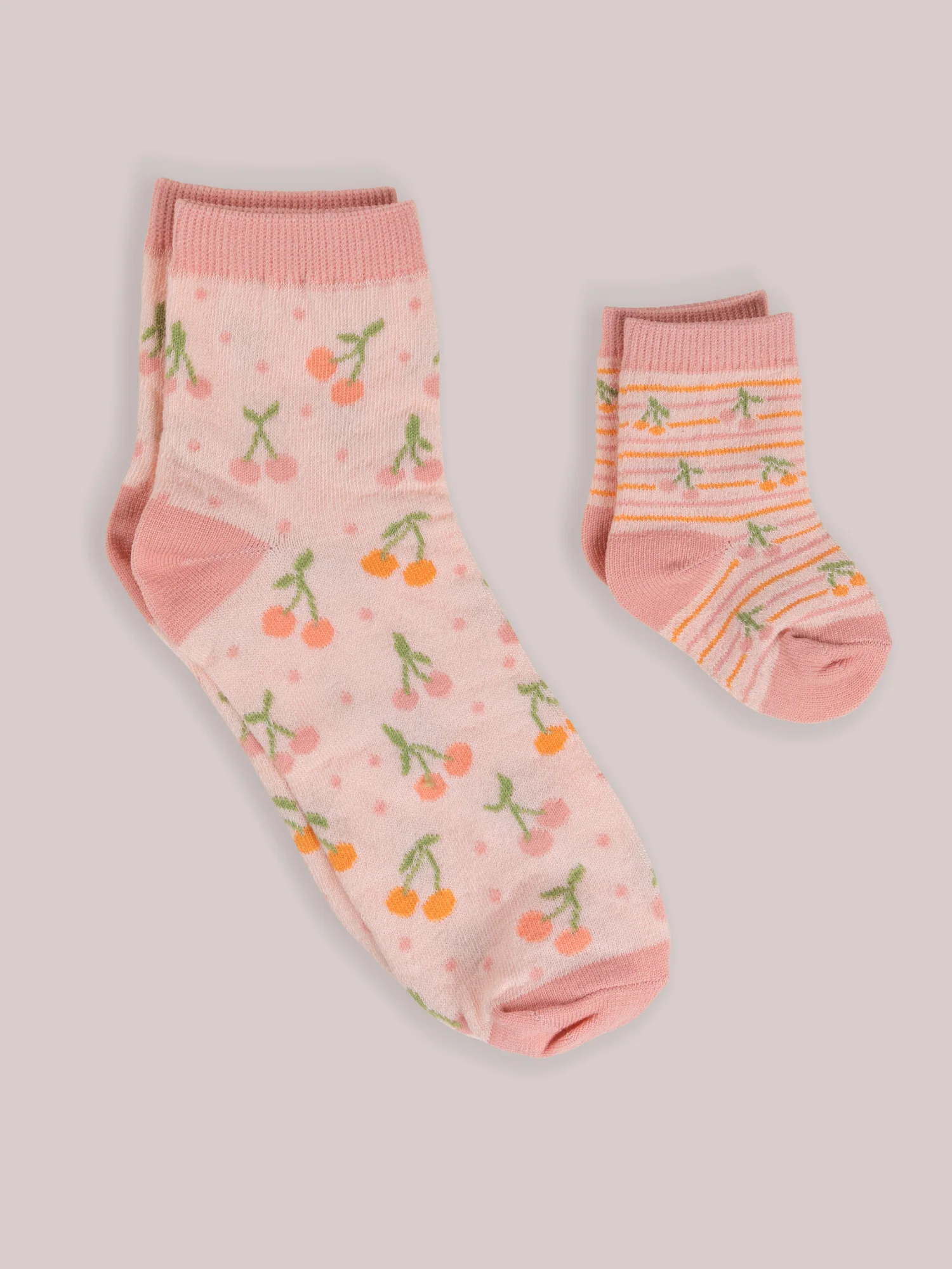 Mama & Me Matching Socks Set - Cherry Cute by Doodle By Meg - Image 4