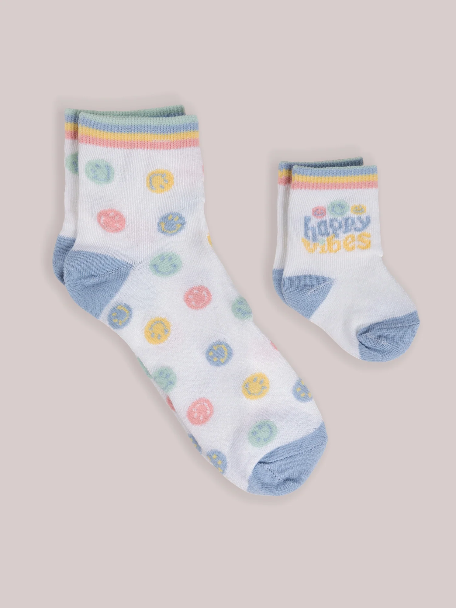 Mama & Me Matching Socks Set - Happy Baby Vibes