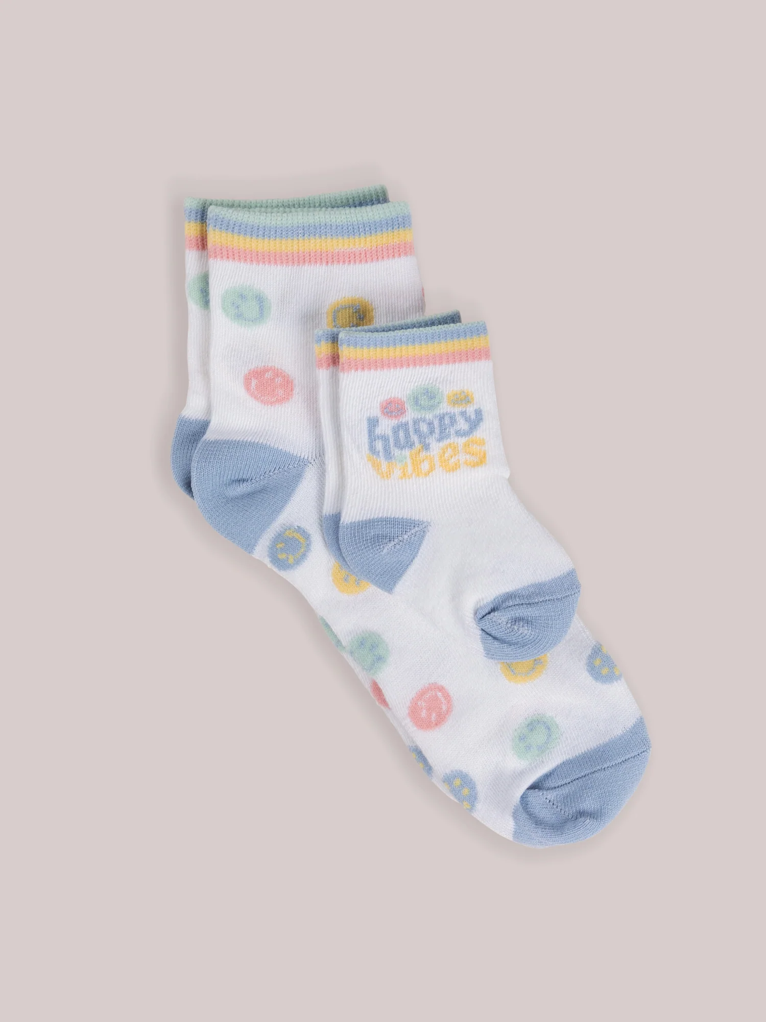 Mama & Me Matching Socks Set - Happy Baby Vibes - Image 2