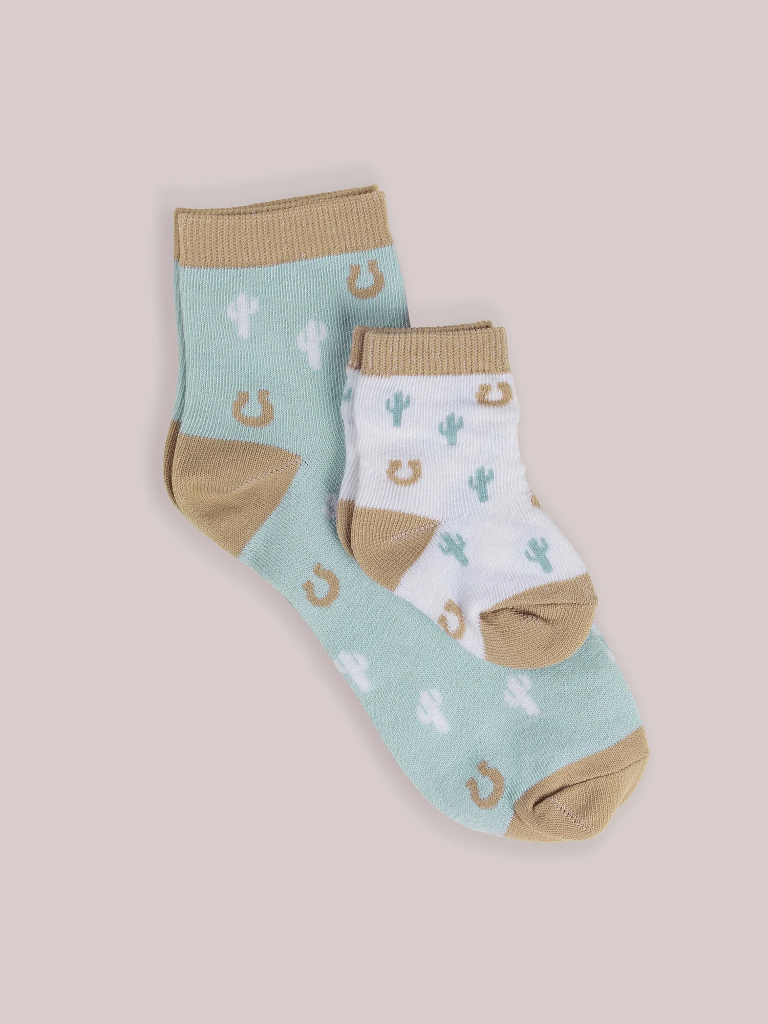 Mama & Me Matching Socks Set - Howdy Partner Blue - Image 2