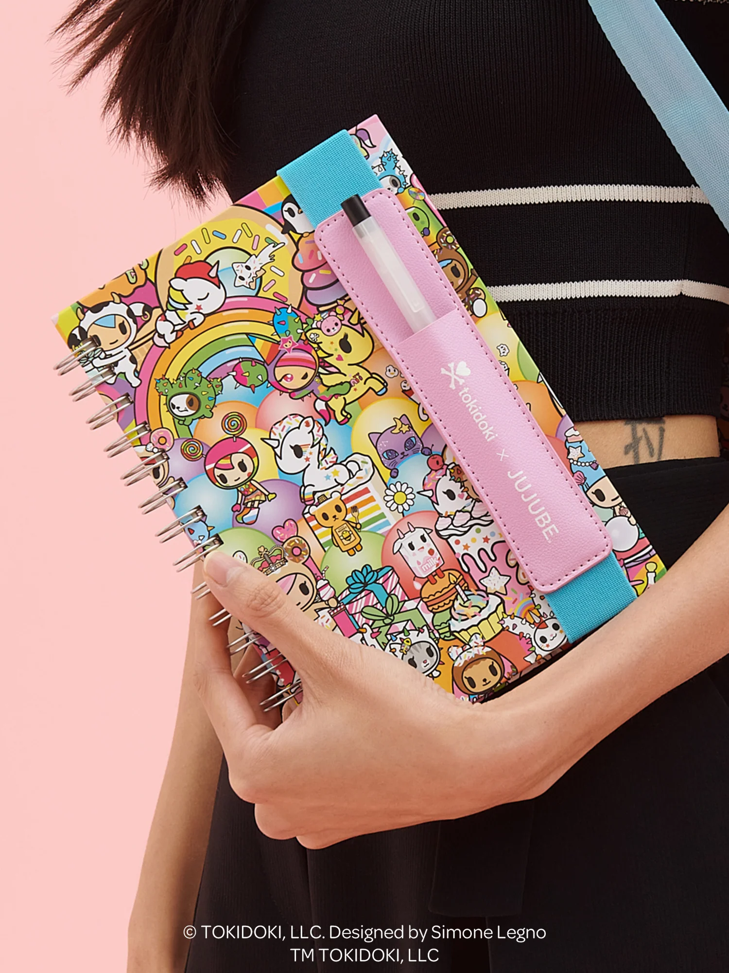 tokidoki Spiral Oliver Notebook with Reusable Pen Pocket - 20th Anniversary Celebration - Image 2