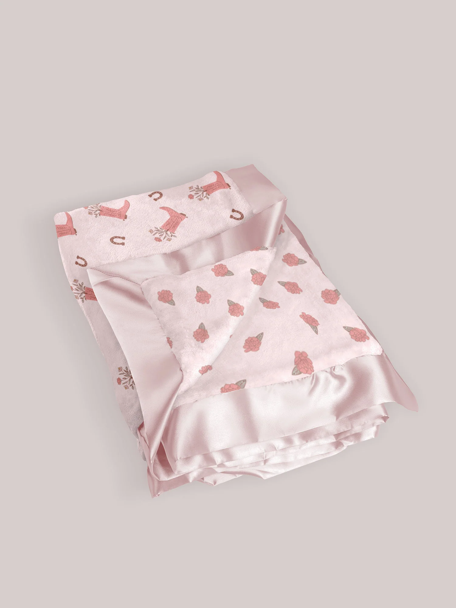 Ultra-Soft Thick Reversible Baby Blanket - Bloomin' Boot - Image 3