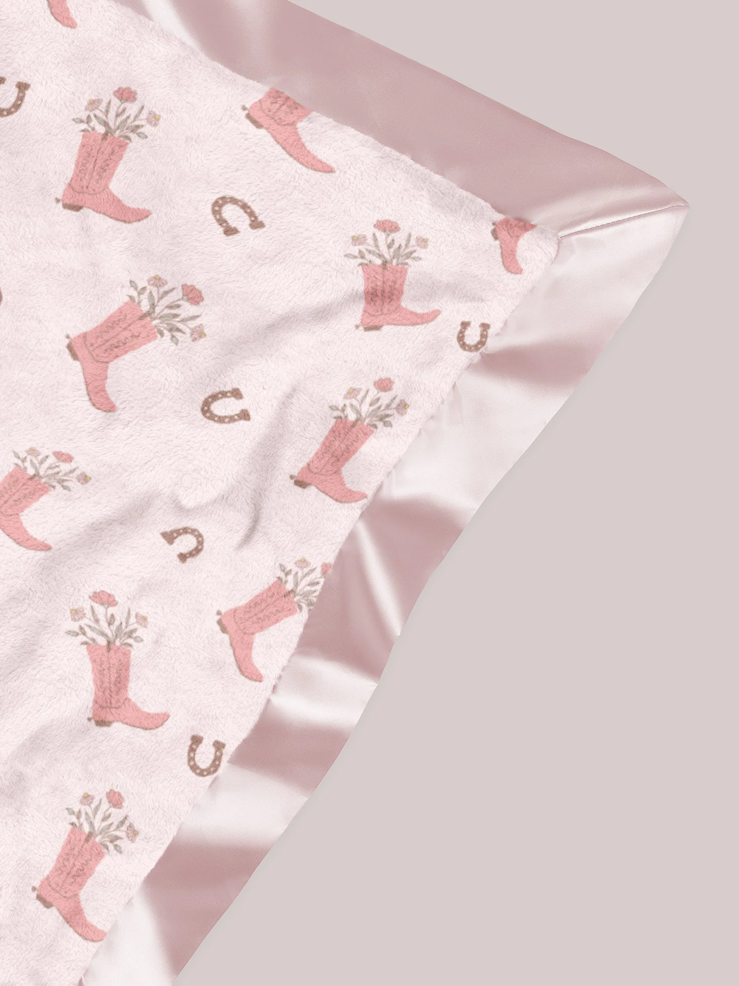 Ultra-Soft Thick Reversible Baby Blanket - Bloomin' Boot - Image 5