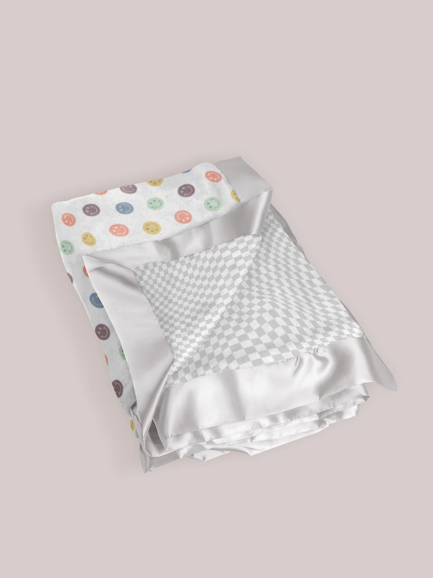 Ultra-Soft Thick Reversible Baby Blanket - Happy Baby Vibes - Image 3
