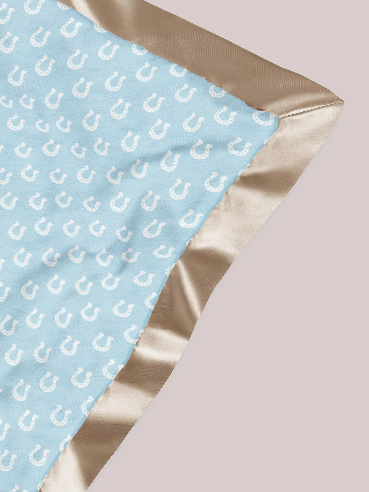 Ultra-Soft Thick Reversible Baby Blanket - Howdy Partner Blue - Image 5