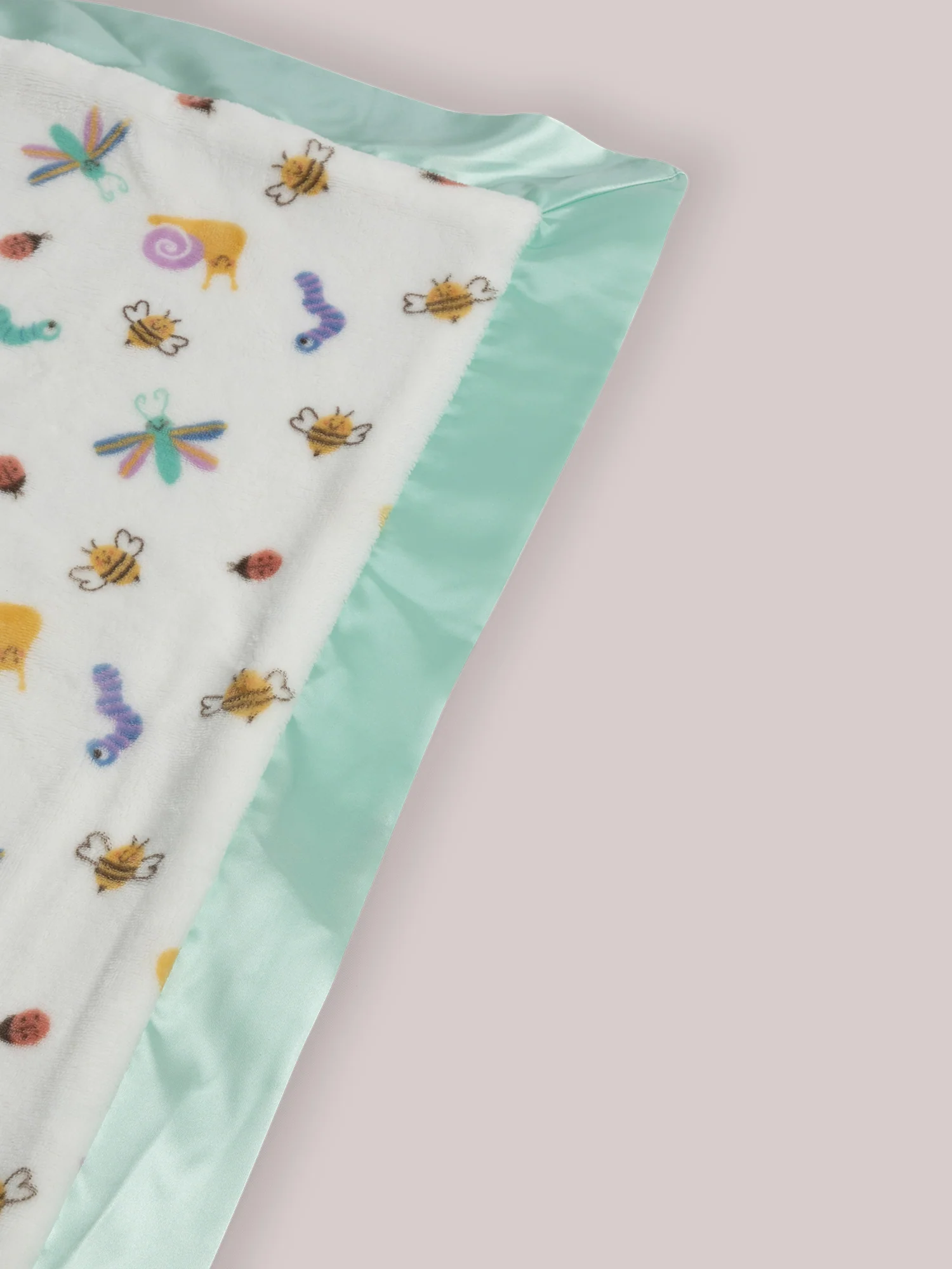 Ultra-Soft Thick Reversible Baby Blanket - Love Bug - Image 4