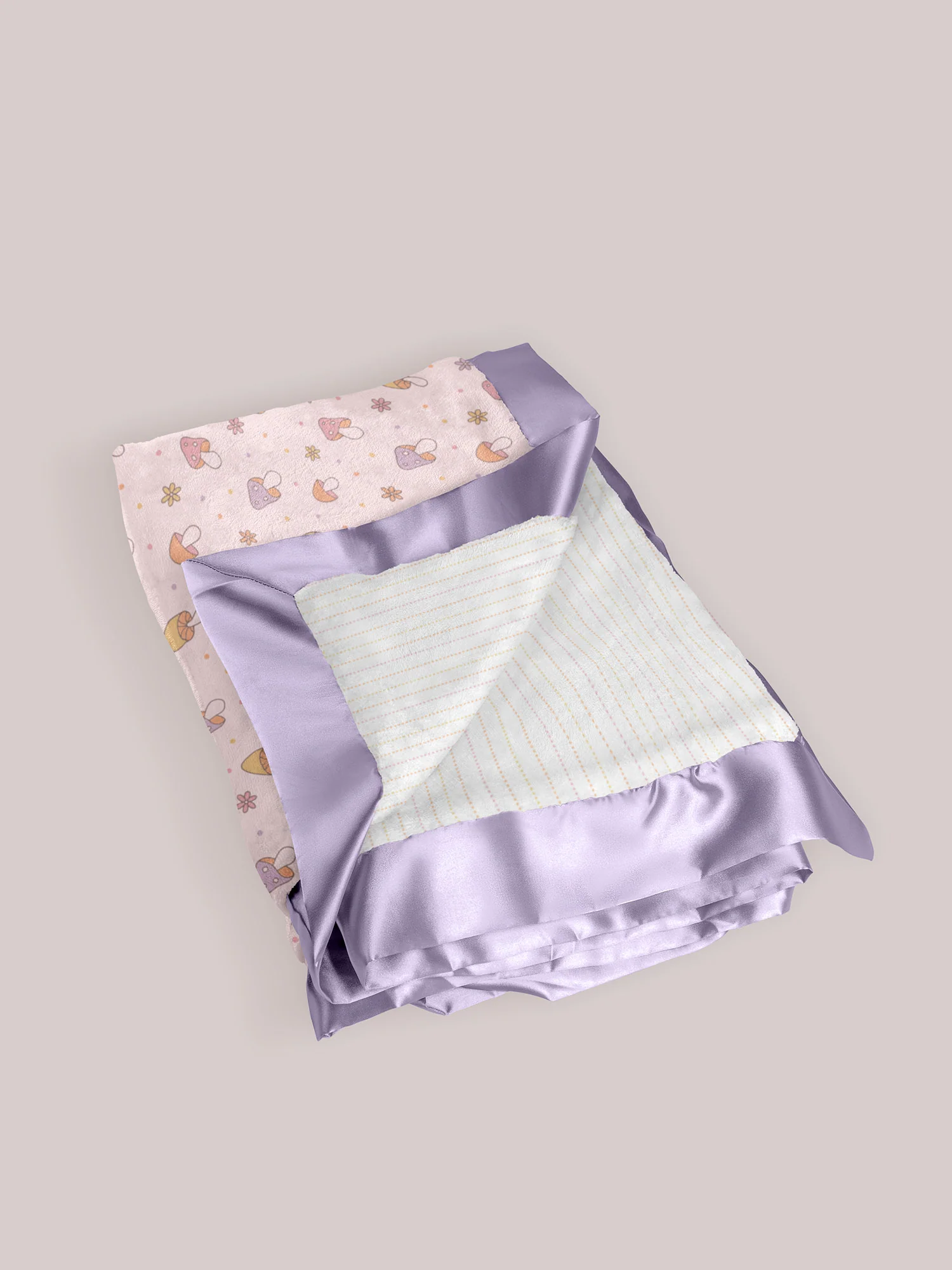 Ultra-Soft Thick Reversible Baby Blanket - Mushy Love - Image 3