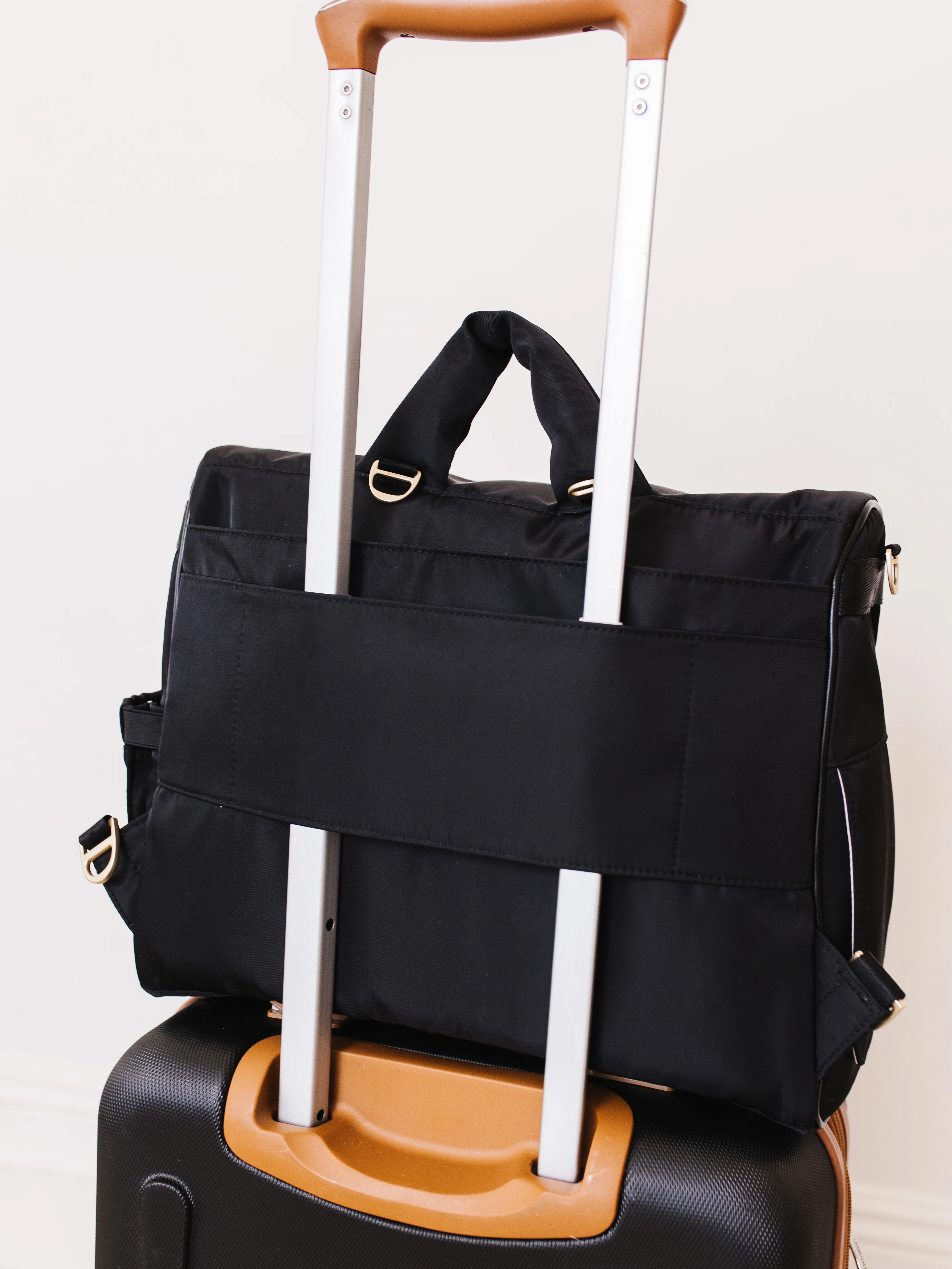 Satchel Diaper Bag - Black - Image 11