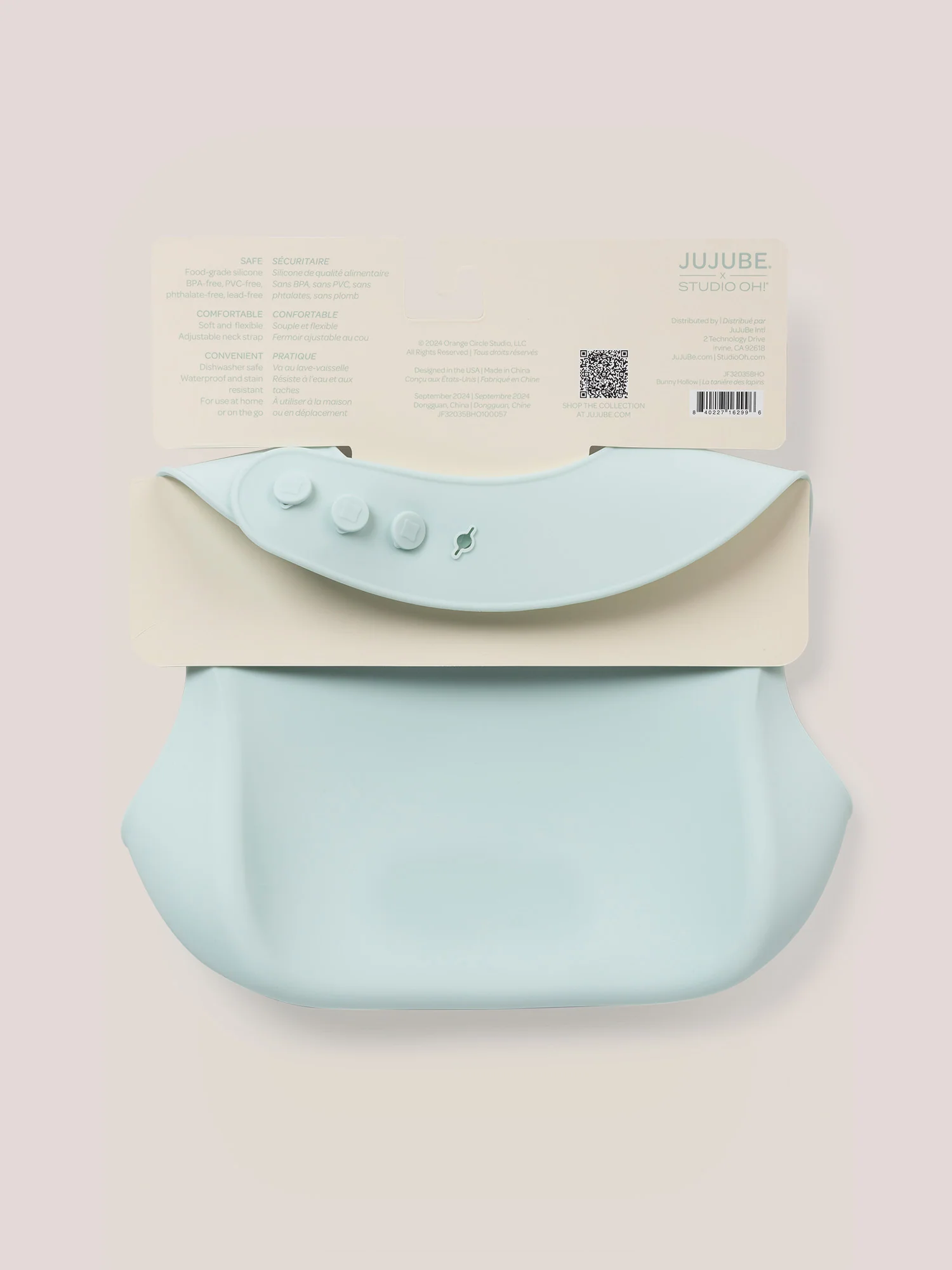 Silicone Bib - Bunny Hollow - Image 3
