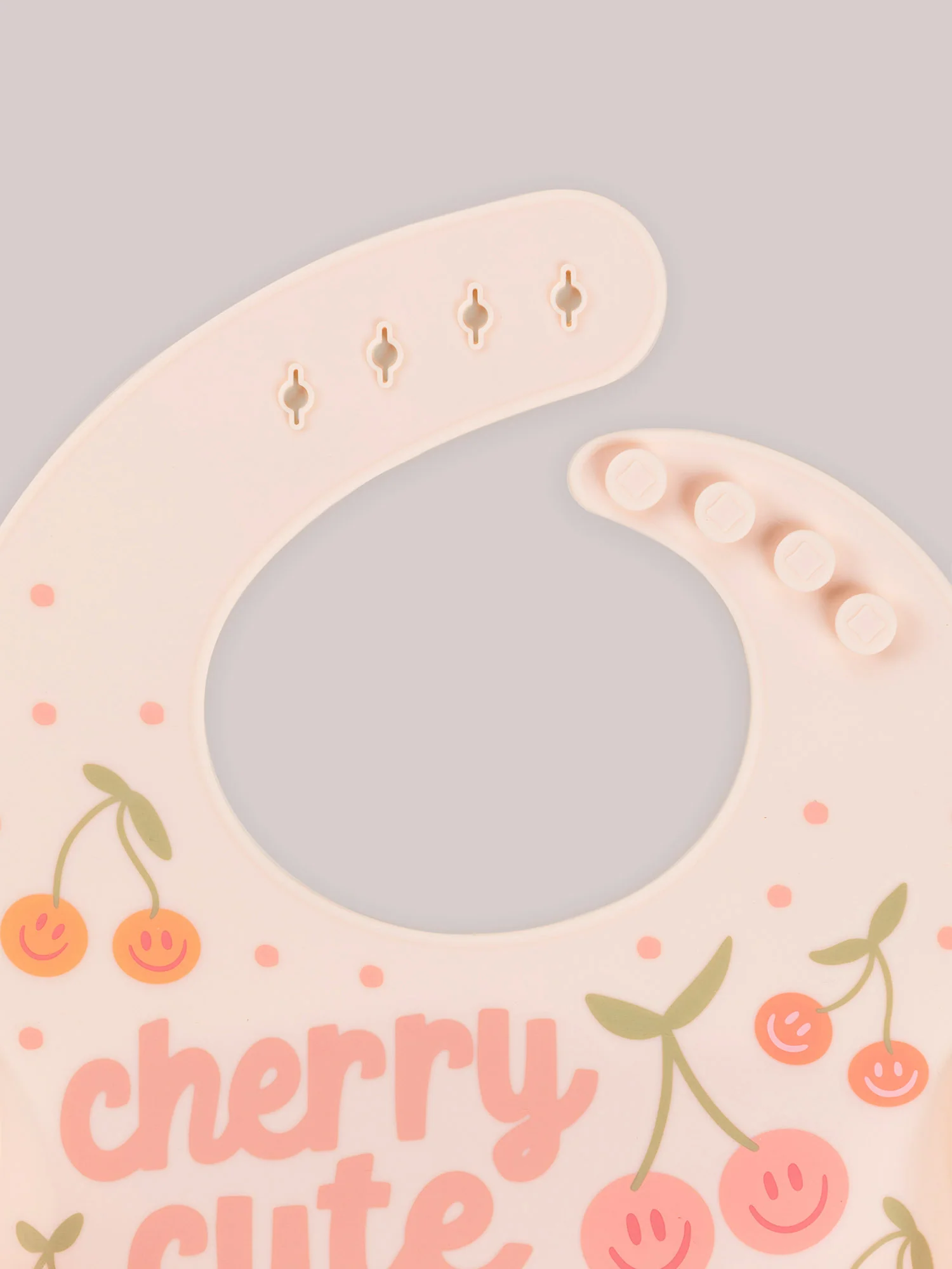 Silicone Bib - Cherry Cute by Doodle By Meg - Image 4