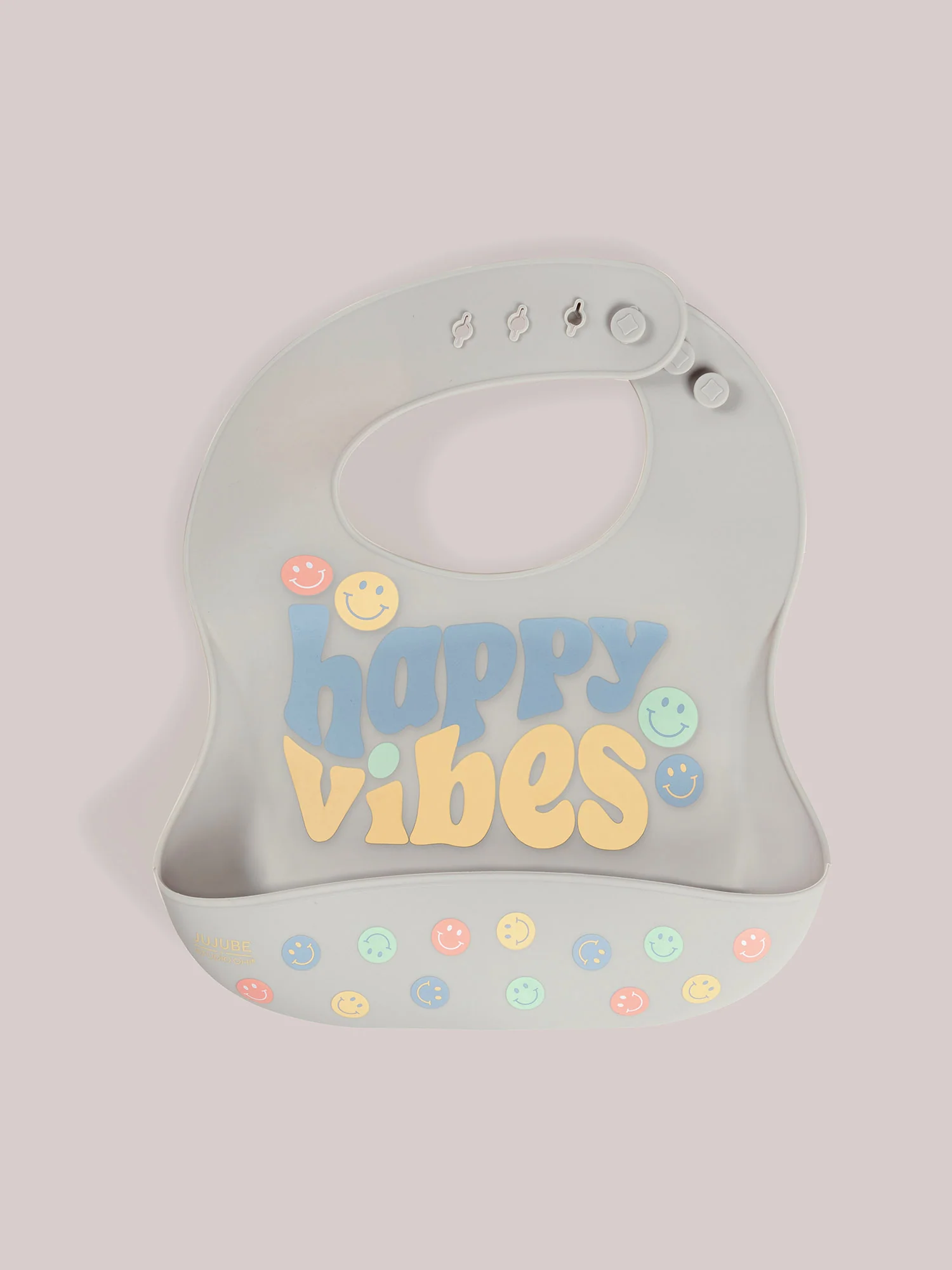 Silicone Bib - Happy Baby Vibes - Image 3