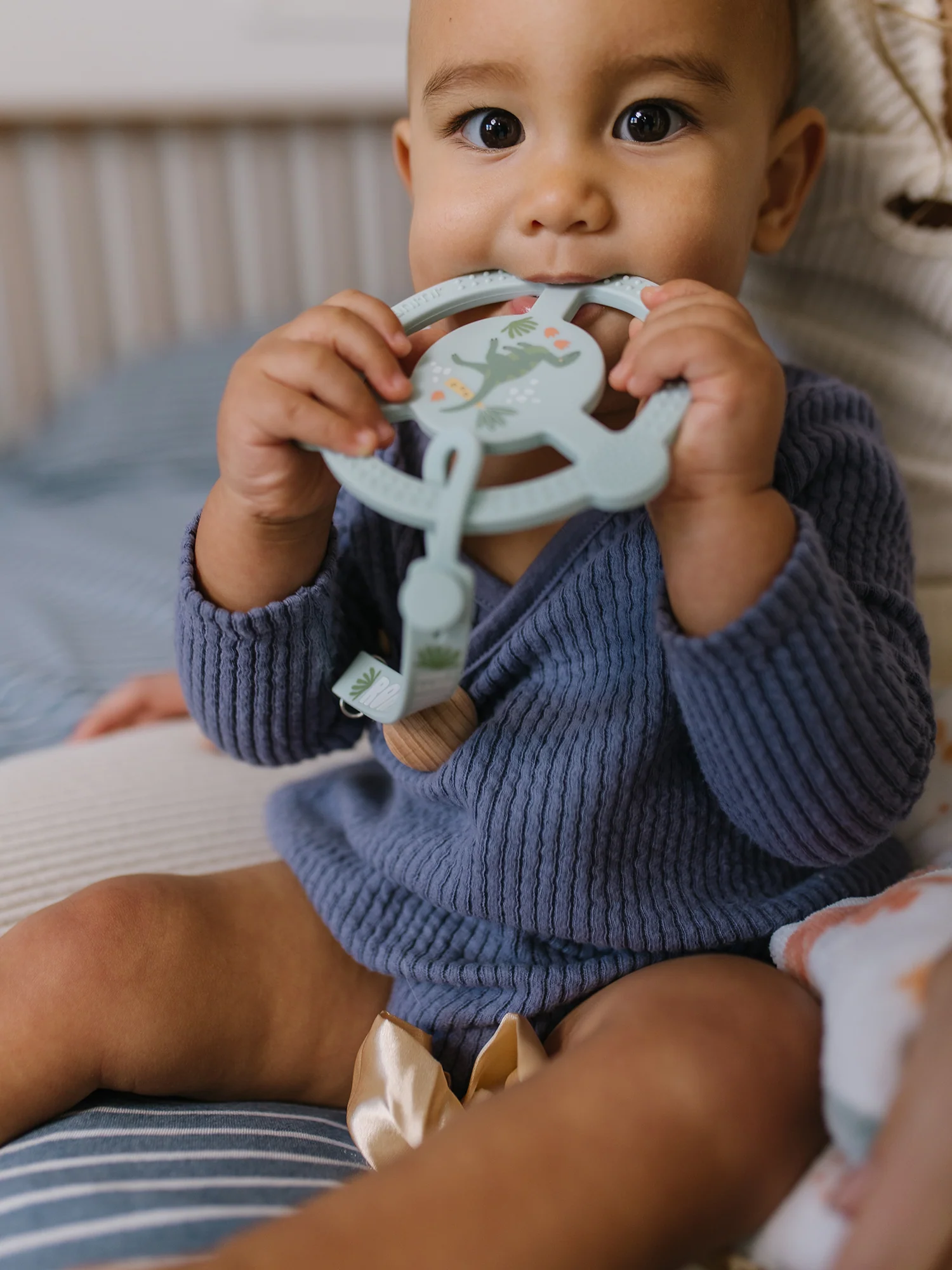 Silicone Teether Ring & Detachable Clip - Roarsome - Image 2