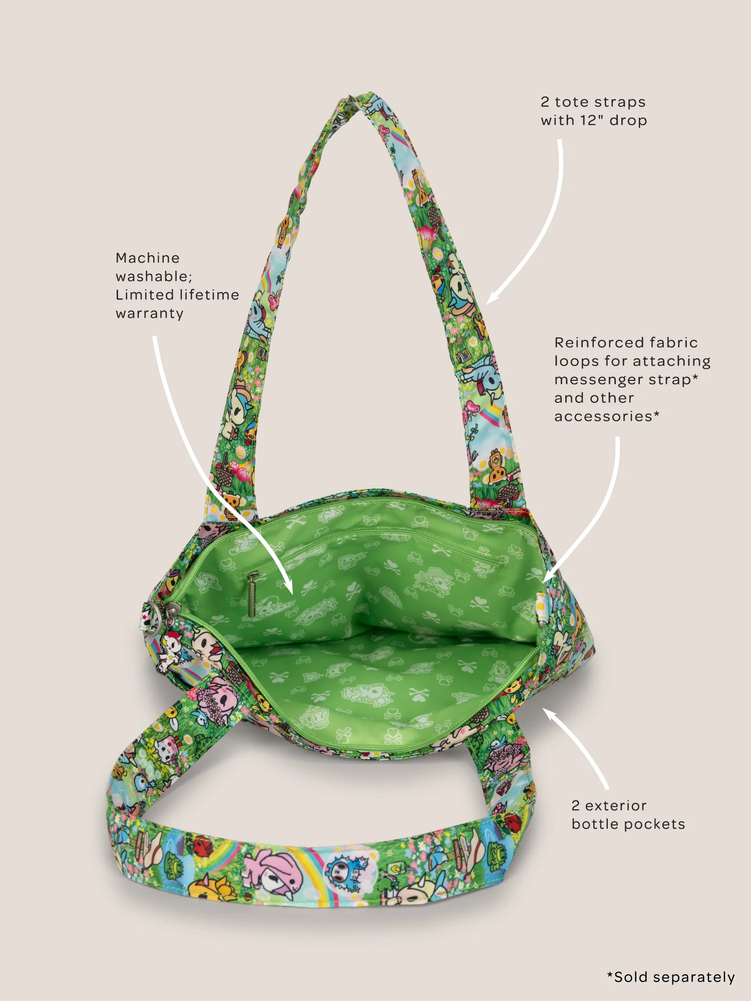 tokidoki Be Light Tote Bag - Meadow Blooms - Image 8