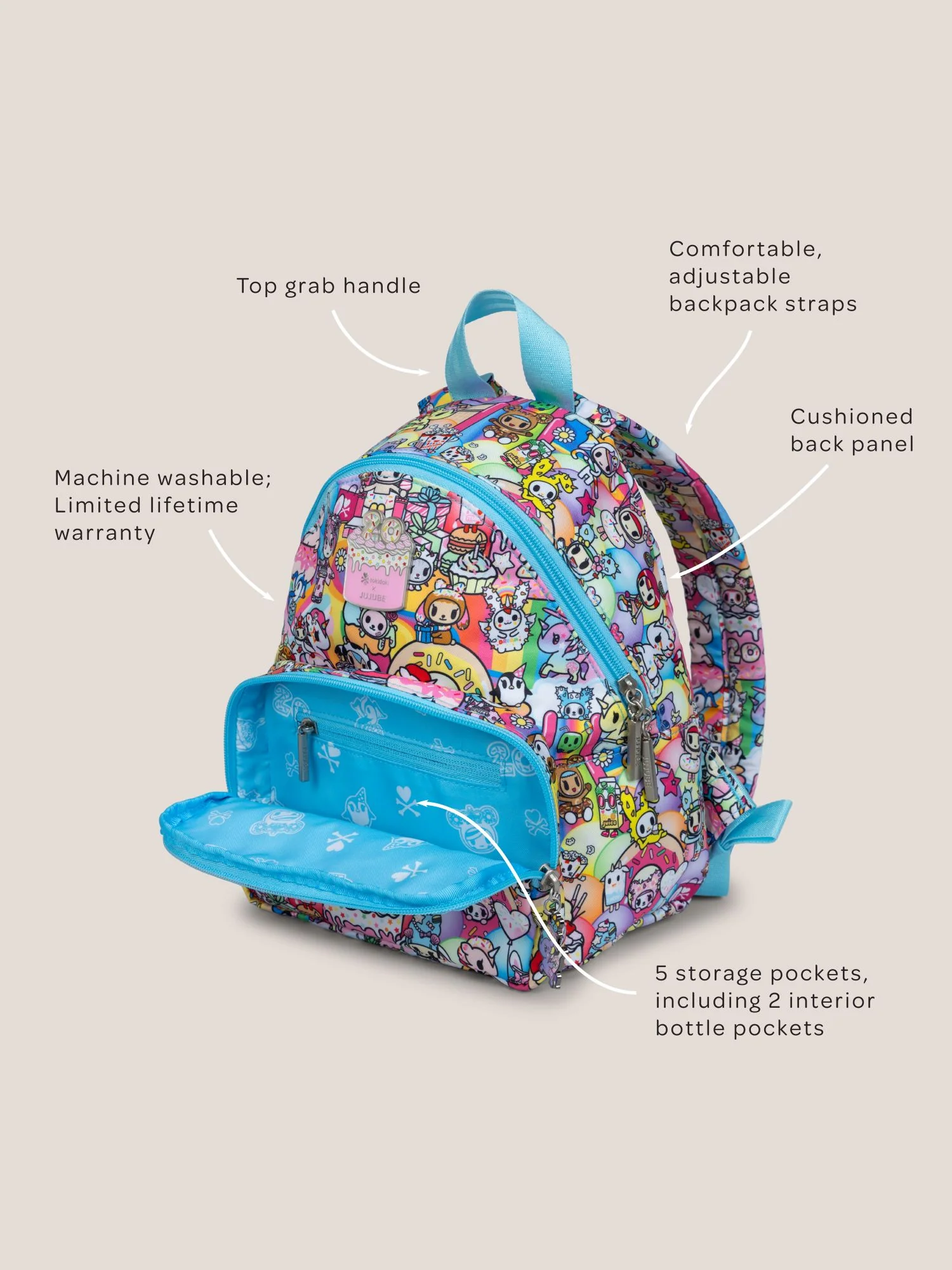 tokidoki Everyday Mini Backpack - 20th Anniversary Celebration - Image 3