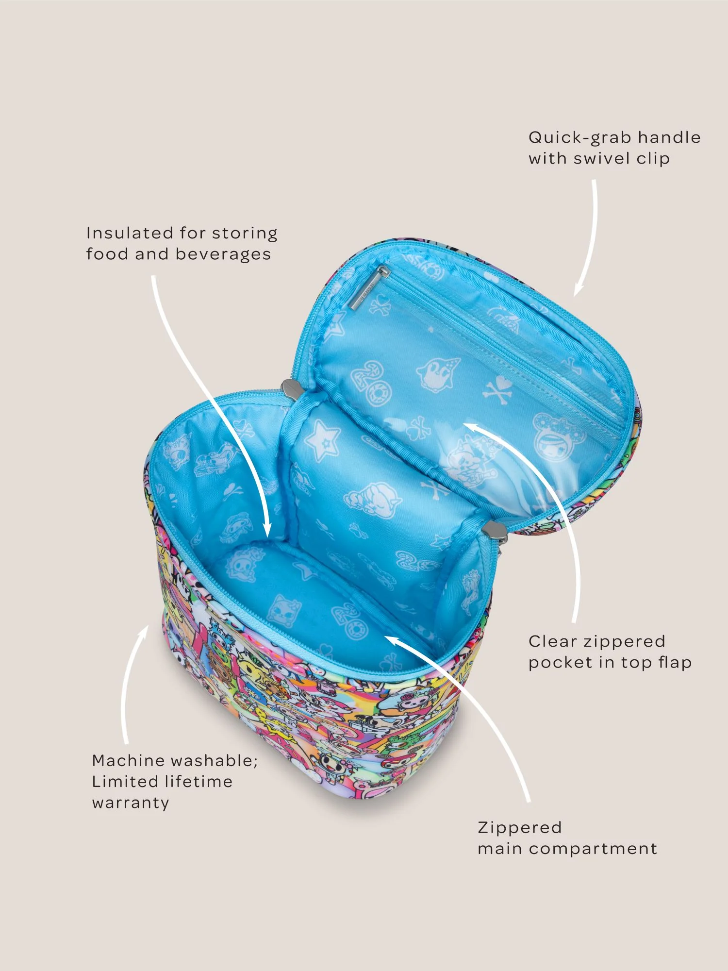 tokidoki Fuel Cell Insulated Bottle Bag - 20th Anniversary Celebration - Image 4