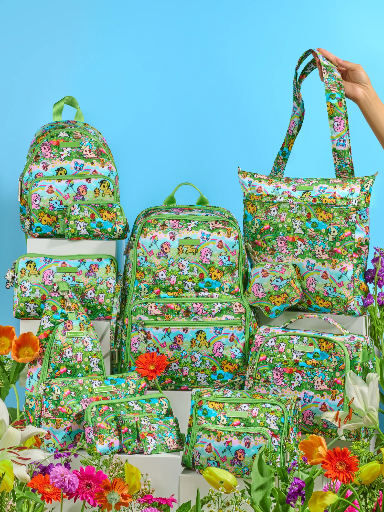 tokidoki Insulated Bottle Bag - Meadow Blooms - Image 6