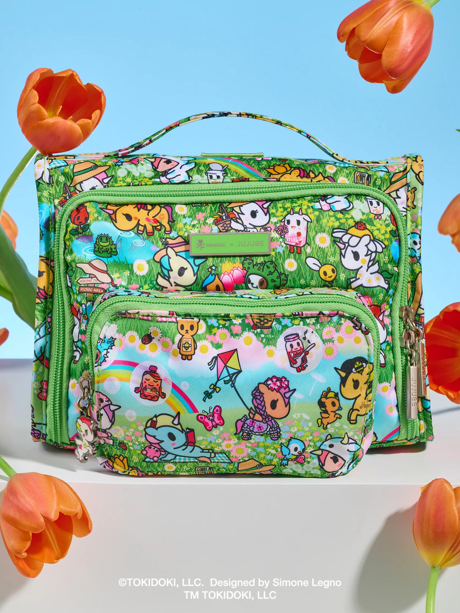 tokidoki The Bestie Small Messenger Handbag - Meadow Blooms - Image 3