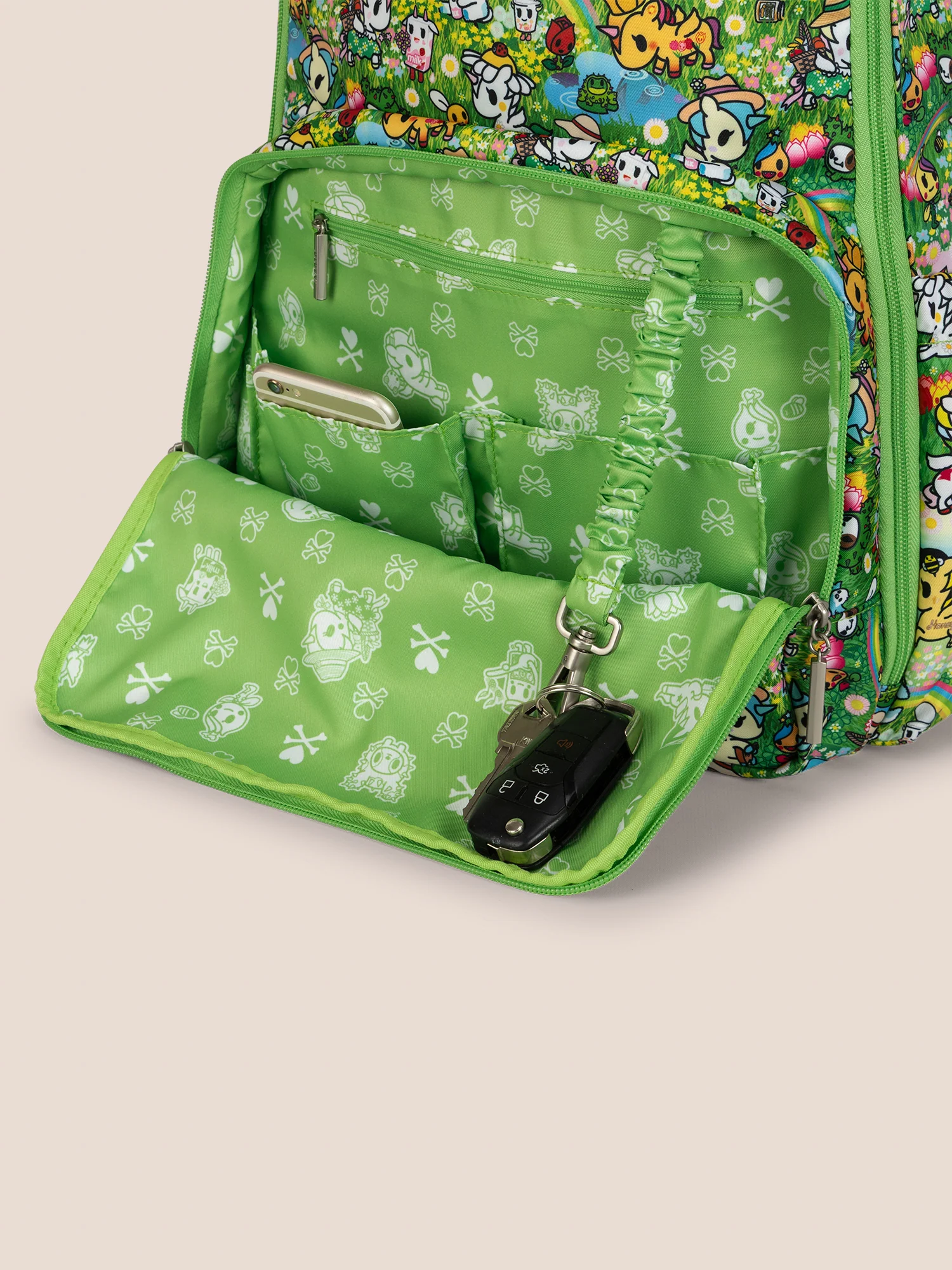 tokidoki Zealous Backpack + Insulated Bag + Be Charged Bundle - Meadow Blooms - Image 3