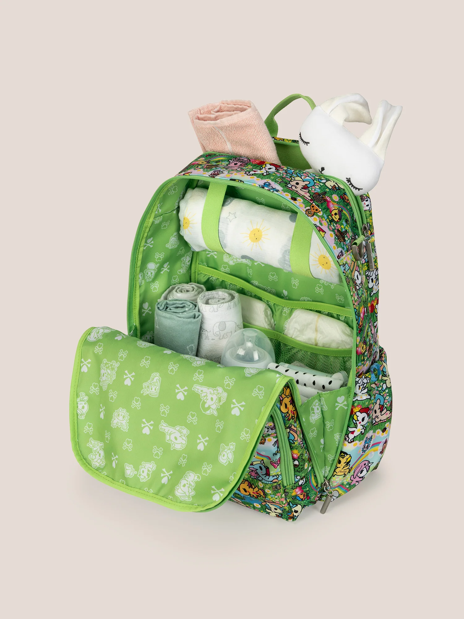 tokidoki Zealous Diaper Bag Backpack - Meadow Blooms - Image 7