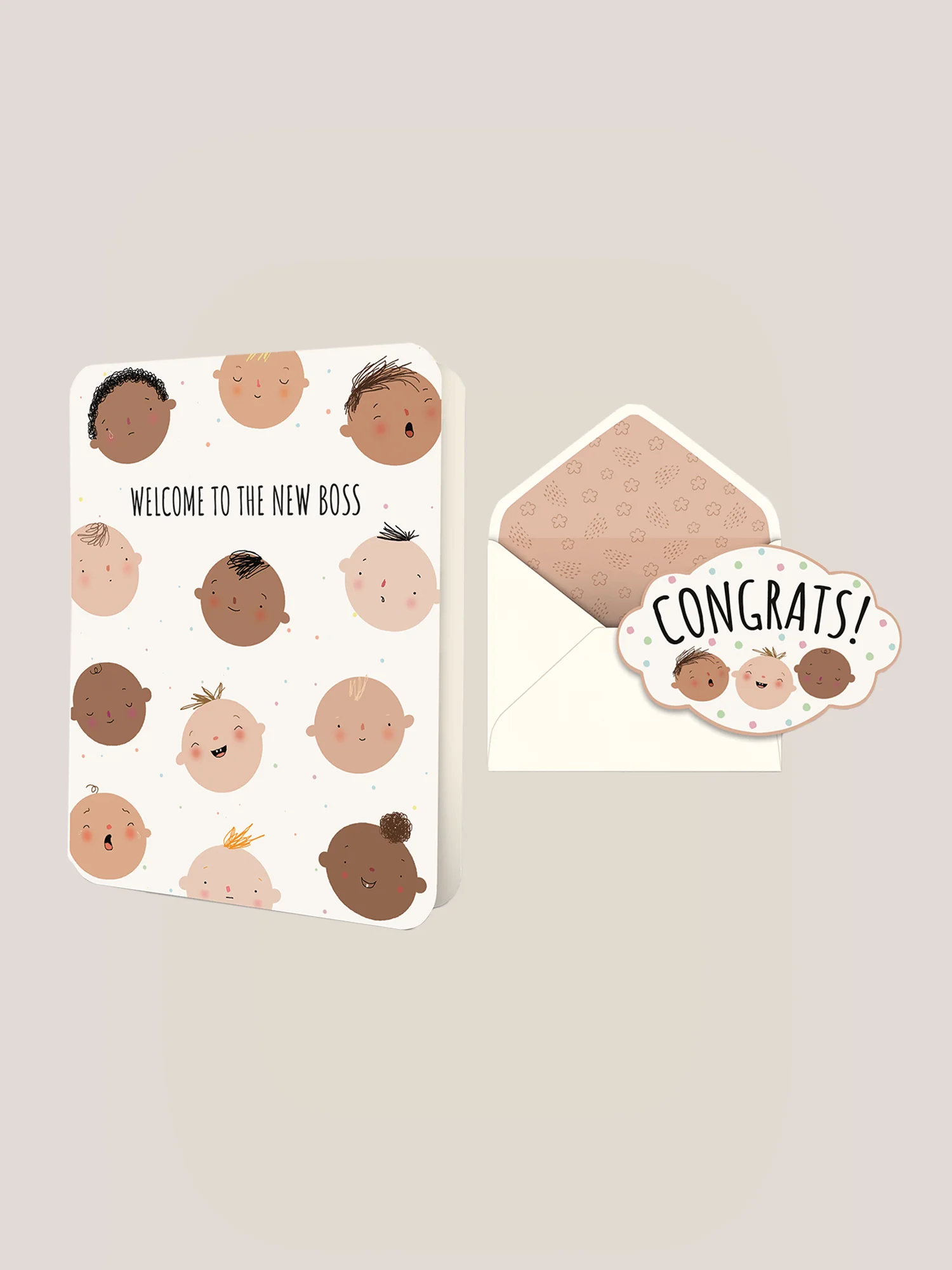 Welcome to the New Boss Deluxe Greeting Card